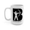 mug white 15 oz Bowologist™ Logo Coffee Mug